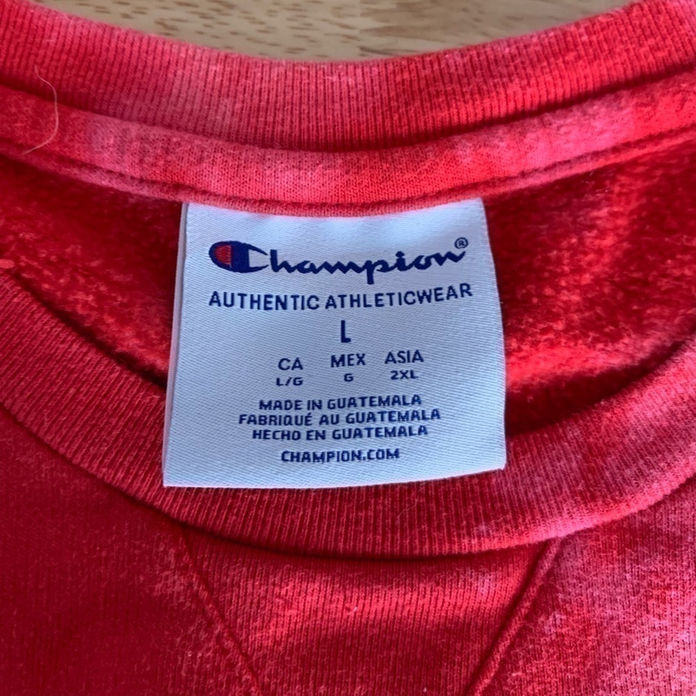Champion Tie Dye Utah Cropped Sweatshirt Size Large - Picture 6 of 9